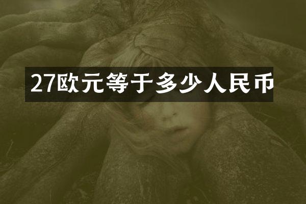 27欧元等于多少人民币