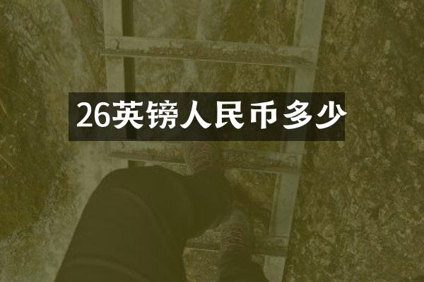 26英镑人民币多少