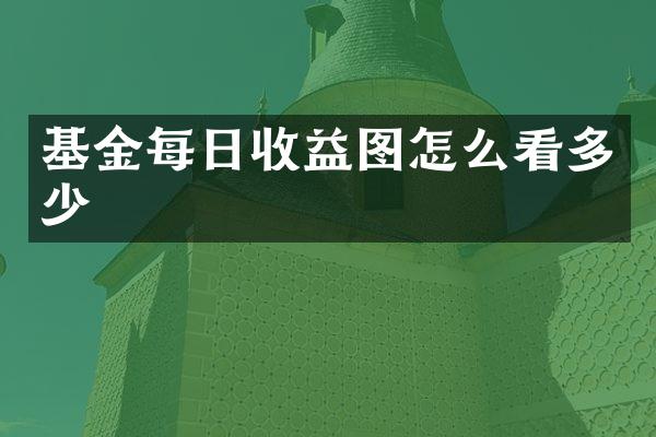 基金每日收益图怎么看多少
