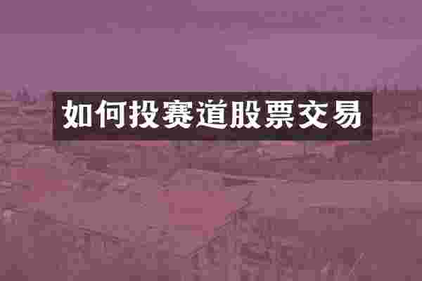 如何投赛道股票交易