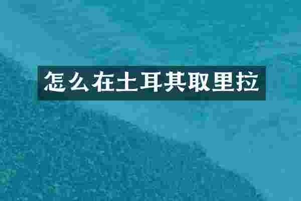 怎么在土耳其取里拉