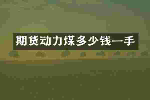 期货动力煤多少钱一手