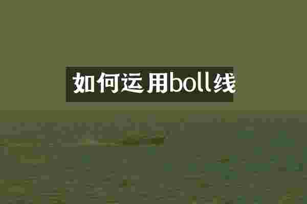 如何运用boll线