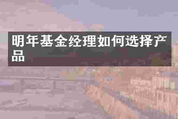 明年基金经理如何选择产品