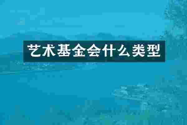 艺术基金会什么类型