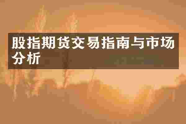 股指期货交易指南与市场分析