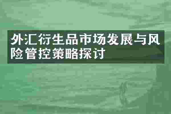 外汇衍生品市场发展与风险管控策略探讨