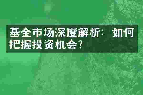 基金市场深度解析：如何把握投资机会？