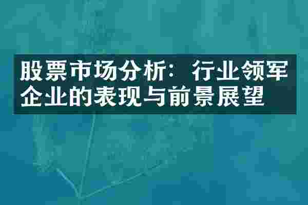 股票市场分析：行业领军企业的表现与前景展望