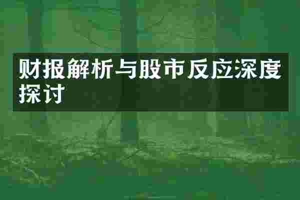 财报解析与股市反应深度探讨