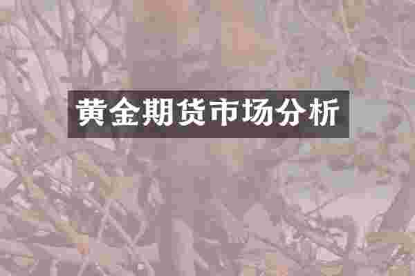黄金期货市场分析