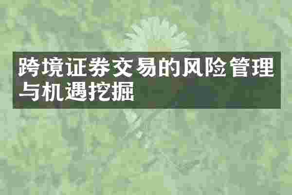 跨境证券交易的风险管理与机遇挖掘