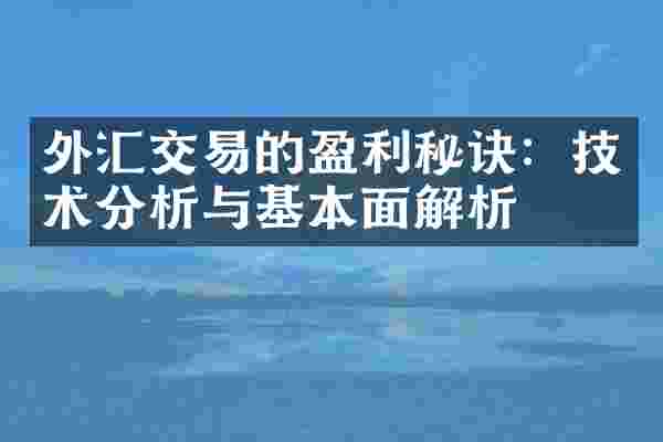 外汇交易的盈利秘诀：技术分析与基本面解析