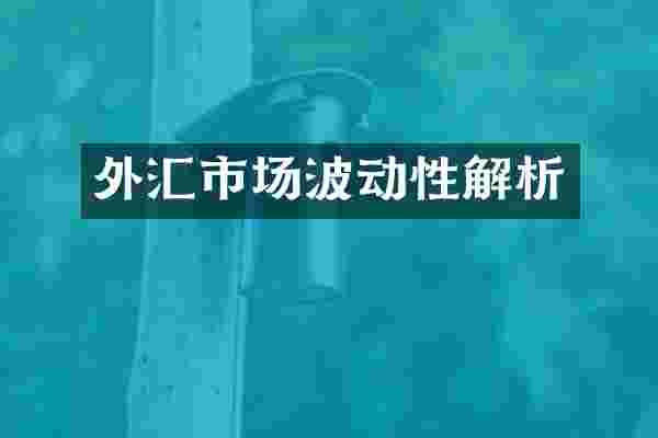外汇市场波动性解析