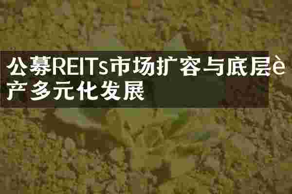 公募REITs市场扩容与底层资产多元化发展