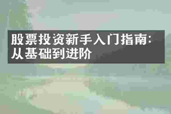 股票投资新手入门指南：从基础到进阶